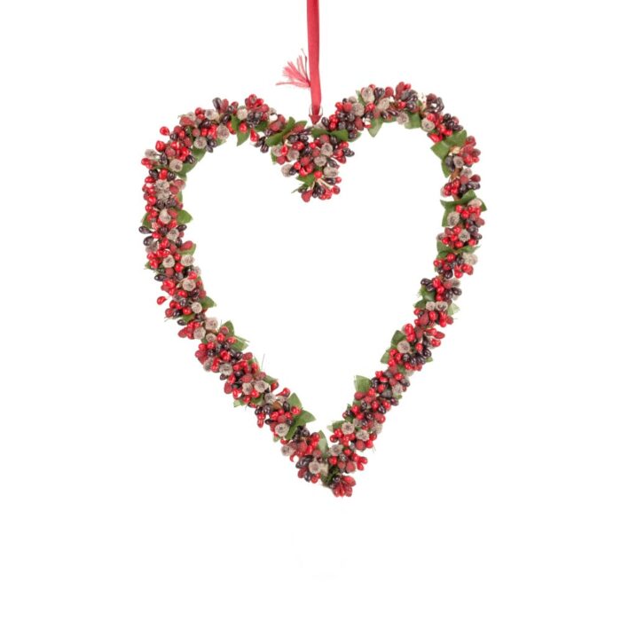 HANG HEART 26cm BERRYBUD RED/BURG.