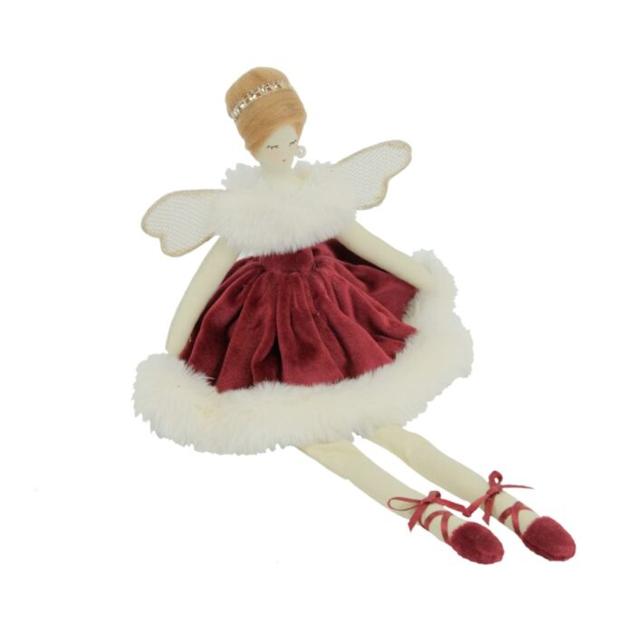WOODEN SANTA DEC 25cm