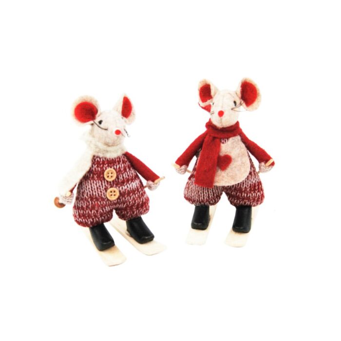 MICE ON SKIS (2 ASS.)