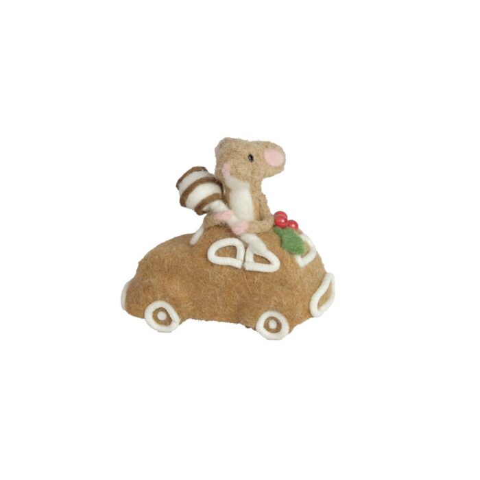 MOUSE IN CAR w/LOLLY