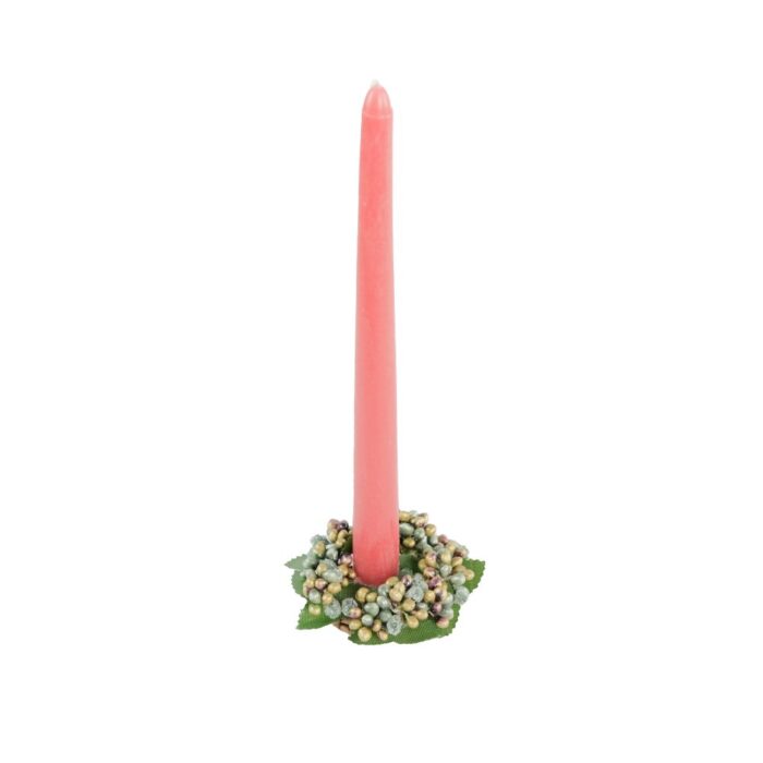 GREEN BERRYBUD 7cm CANDLE RING