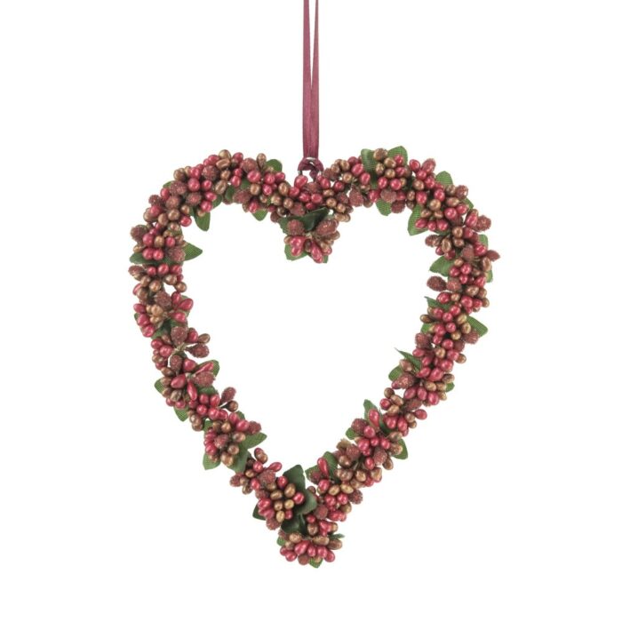RED HANGING HEART - M