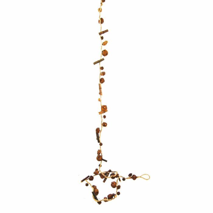 175cm RUSTY SLEIGH BELL GARLAND