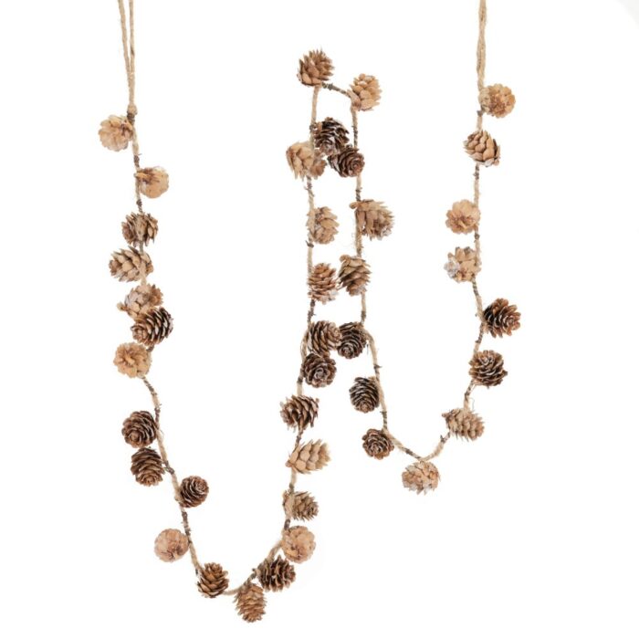150cm FROSTED PINECONE GARLAND