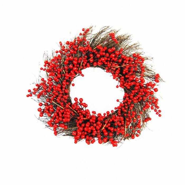 WREATH 60CM RED BERRY